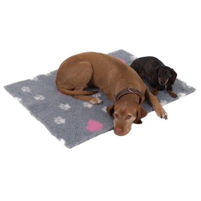 Coperta Isobed grigia con zampine per cani e gatti - L 100 x P 75 cm