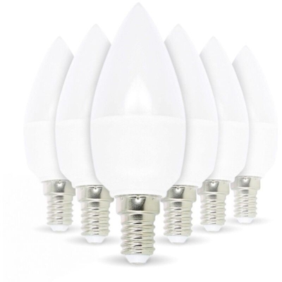 Eclairage Design - Set di 6 lampadine a LED E14 5,5 W eq 40 W Bianco naturale