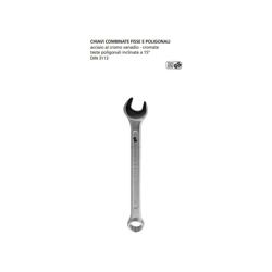 ORECA-CHIAVE COMBINATA FISSA E POLIGONALE mm 11 ACCIAIO CROMO VANADIO precio