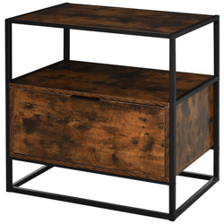 Credenza Stile Industriale Vintage In Legno E Metallo Con 1 Cassetto características