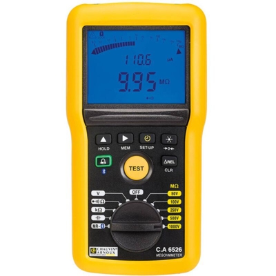 Chauvin Arnoux C.A 6526 Misuratore di isolamento 50 V, 100 V, 250 V, 500 V, 1000 V 200 G?
