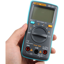 AN8002 Digital RMS AC / DC Multimetro Tensione Corrente Frequenza Resistenza Temp Tester características