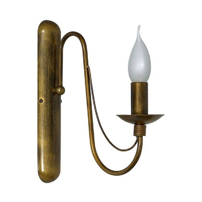 Homemania - Lampada a Parete Lilium - Applique - Oro, Rame in Metallo, 30 x 6 x 33 cm, 1 x E14, 40W