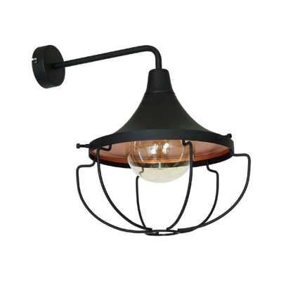 Homemania - Lampada a Parete Perseus - Applique - Nero in Metallo, 40,5 x 31,5 x 38 cm, 1 x E27, 60W
