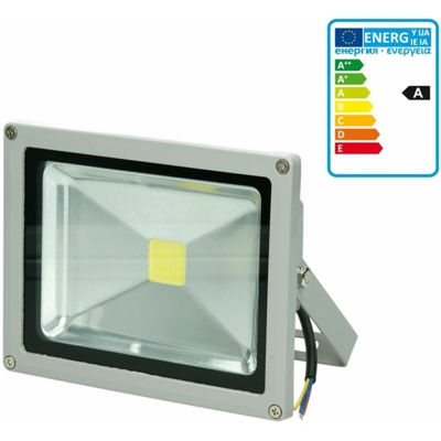 Faro a LED faretto proiettore orientabile luce bianco caldo 20 Watt da esterno