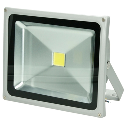 Ecd Germany - Faro LED proiettore orientabile 30W luce bianca calda esterno lavoro officina