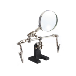 Drillpro - 4X Supporto per saldatore Terza mano Morsetto d'aiuto Pinza Pinza Strumento Lente d'ingrandimento 2 Clip a coccodrillo Rotazione di 360 en oferta