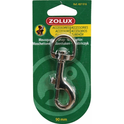 Zolux - Moschettone in metallo L. 90 mm . per cane
