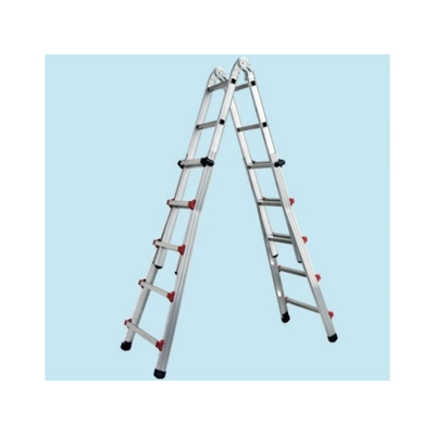 SCALA TELESCOPICA 9+9 IN ALLUMINIO PIUMA 5+4 mt 4.98 - Made In Italy