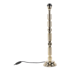 Lampada da tavolo torre - Art déco - Acciaio,Alluminio - Oro/Ottone - Oblungo Max. 1 x Watt - Qazqa en oferta