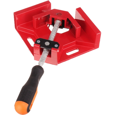 Morsetto a morsetto ad angolo retto a 90 gradi Impugnatura per morsa Lavorazione del legno Morsetti per utensili in lega di alluminio ad attacco