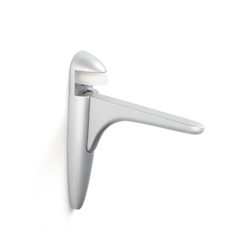 2 Reggimensola pellicano regolabile per vetro e legno VELA XL, Zama, Cromato Satinato. Marchio REI en oferta