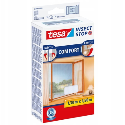 tesa Insect Stop Comfort 55388-20 Zanzariera (L x L) 1300 mm x 1500 mm Bianco 1 pz.