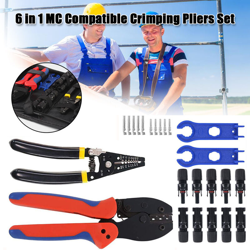 Drillpro - Crimpatrici compatibili Set di terminali Cavo elettrico Pinza Connettore Strumenti di cablaggio elettrico Crimpatrice a energia solare características