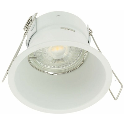 Supporto a soffitto bianco fisso in bassa luminanza KINGDOM GU10 Diam 82