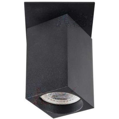 Kanlux - faretto incasso decorativo chiro 220-240 volt 70 mm CE GU10 IP20 interno nero orientabile quadrato kan 29313