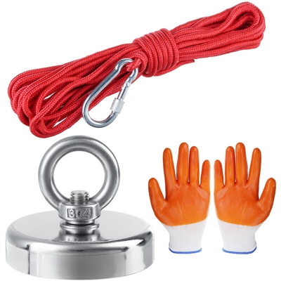 Drillpro - Magnete Strumento di pesca Magnete di salvataggio Anello Grande vaso magnetico Neodimio Ferro Boro Forte Alto Neodimio Artefatto da pesca