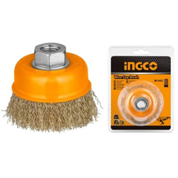 Ingco - Spazzola a tazza c/filo ondulato diametro 125 mm en oferta