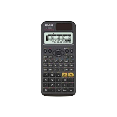 Casio FX-87DE X - Calcolatrice (tascabile, scientifica, nera, pulsanti, 192 x 63 pixel, LCD)