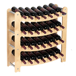 Cantinetta Portabottiglie in Legno Scaffale mobile per Bottiglie vino MADE IN ITALY mod. Syrah Acero B.28 L75 x P25 x 75H características