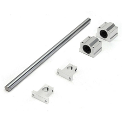 Albero della guida lineare in acciaio argento da 16 mm x 1000 mm con blocco del cuscinetto e staffa di guida Supporto per staffa SK16 per utensile precio