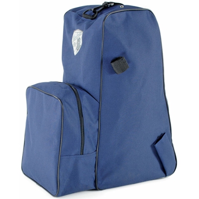 Borsa in nylon porta stivali cap e frustino, tinta unita con bordo a contrasto - Verde