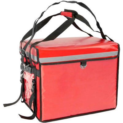 CityBAG - Zaino isotermico 45 x 35 x 33 cm rosso per la consegna di ordini alimentari da moto e bicicletta