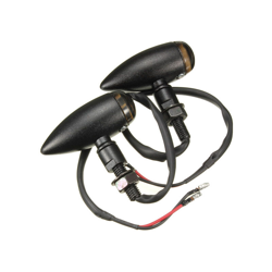 Indicatori di direzione 2X Fire Bullet per Harley Chopper Cruiser Black características