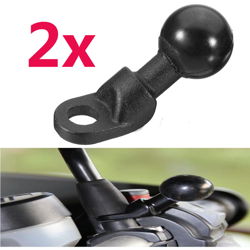 Base per moto con montaggio su staffa GPS con foro nero da 9 mm 60x35 mm características