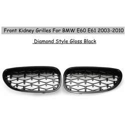 Griglia per griglia anteriore stile diamante nero lucido per BMW Serie 5 E60 E61 2003-2010 precio