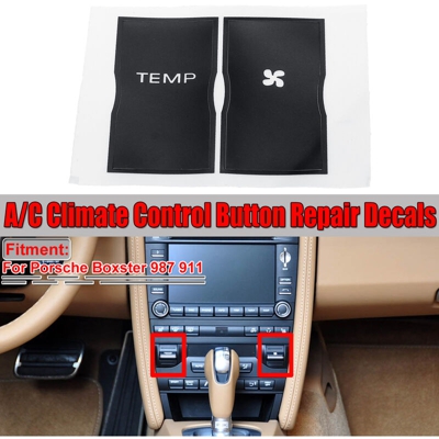 Adesivi AUTO riparazione pulsante di controllo aria condizionata per Porsche Boxster 987911