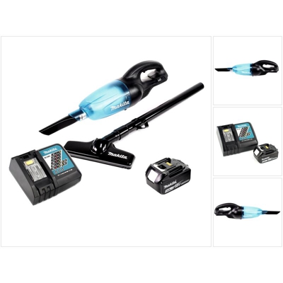 Makita DCL 180 B 18V Aspirapolvere senza fili nero + 1x Batteria 3,0 Ah + Caricatore DC 18 RC