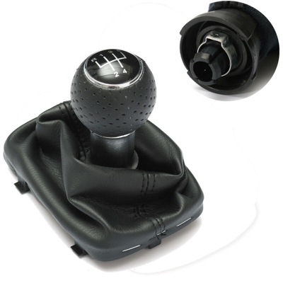 5 Freno a mano della copertura della ghetta della manopola della leva del cambio per Audi A3 S3 8L 5