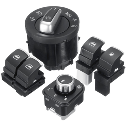 5Pcs Interruttore di controllo del regolatore del finestrino posteriore per VW Eos Golf R32 GTI MK5 6 precio