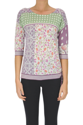 Printed pullover with lurex características