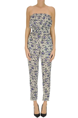 Printed cotton jumpsuit