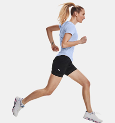 Shorts UA Iso-Chill Run 2-in-1 da donna características