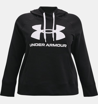 Felpa con cappuccio UA Rival Fleece Logo da donna