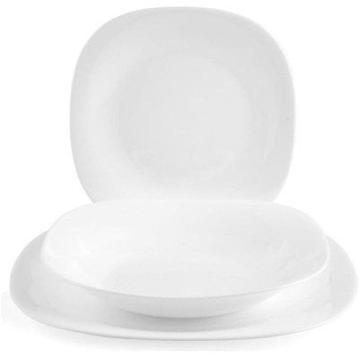 Bormioli - Servizio piatti'Parma' x 6 persone, Bianco