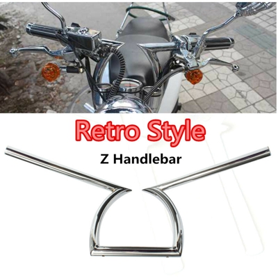 Manubrio moto per Yamaha Suzuki Honda Chopper BobberChrome