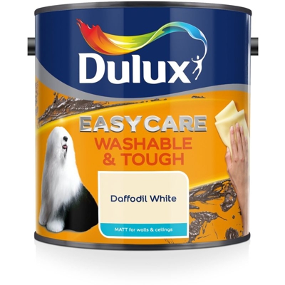 Dulux lavabile e facile da pulire, vernice opaca – Daffodil White 2.5l
