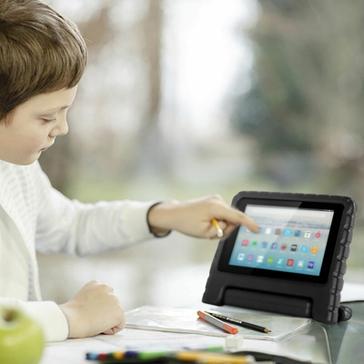 Custodia antiurto per bambini per Kindle Fire HD 8 NERO