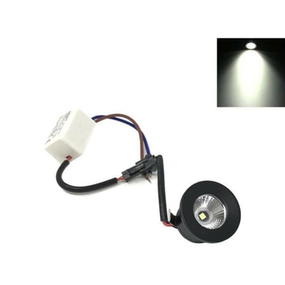 Universo - Faretto Led 1w A Incasso Mini Puntoluce Naturale 4000 K Bordo Nero
