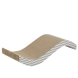 Lgvshopping - Tiragraffi in cartone per gatti 51x20cm curvo unghie gatto colore grigio gatti características