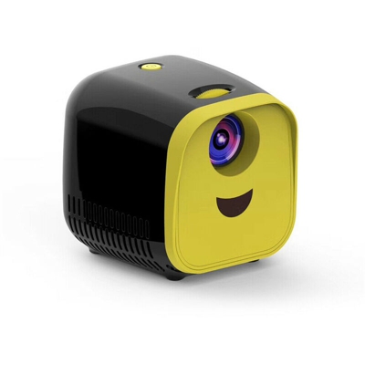 Videoproiettore video HD 1080P LCD portatile 1000 lumen AV USB TF 320 x 240 pixel nero