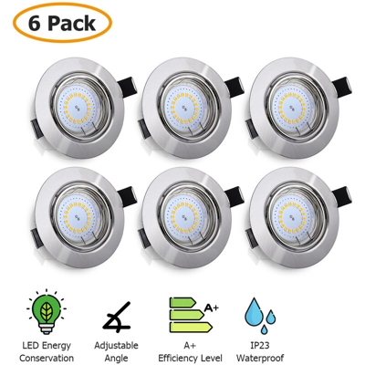 6Pcs Lampadina LED 400Lm 5W 90mm Proiettore per affari domestici IP23