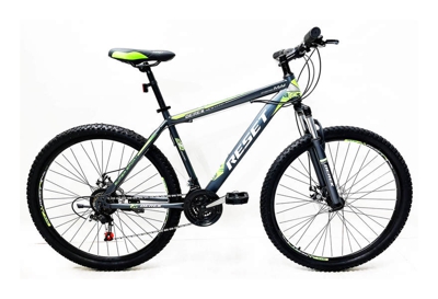 Bicicletta Mountain Bike Mtb Ragazzo 29' 21v Reset Front Suspension Grigio E Verde