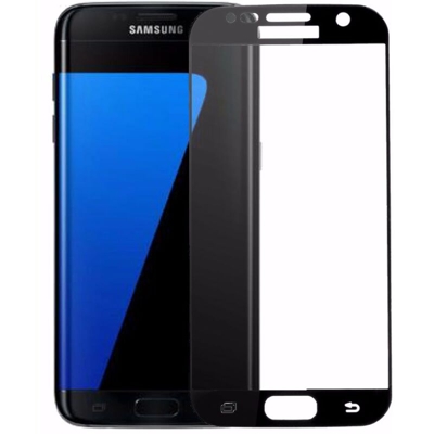 Pellicola proteggi schermo in vetro temperato 9H 0,2 mm per Samsung Galaxy S7 nero
