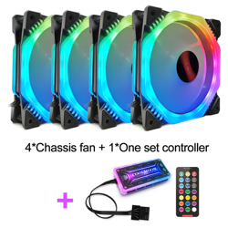 Ventola LED a colori dinamici da 120 mm per livello di computer Boi Silent PackPACK 4 características