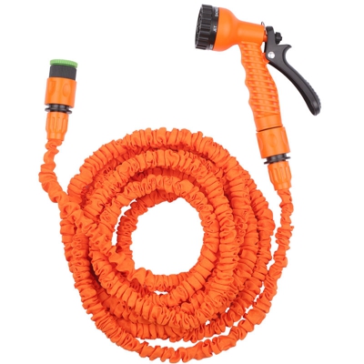 Set pistola ad acqua ad alta pressione per autolavaggio da 100 piedi 3 volte tubo telescopico ad alta pressione arancione